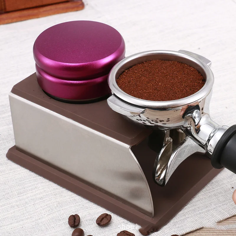 Stainless Steel Espresso Coffee Tamper Holder Powder Press Support Base Stand Rack Shelf Barista Machine Tool | Дом и сад
