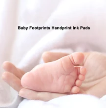 

Safe Footprints Handprint Ink Pads Non-toxic No Touch Skin Ink Pads for 0-24 Months Souvenir Gift for Infant Newborn Paw Print