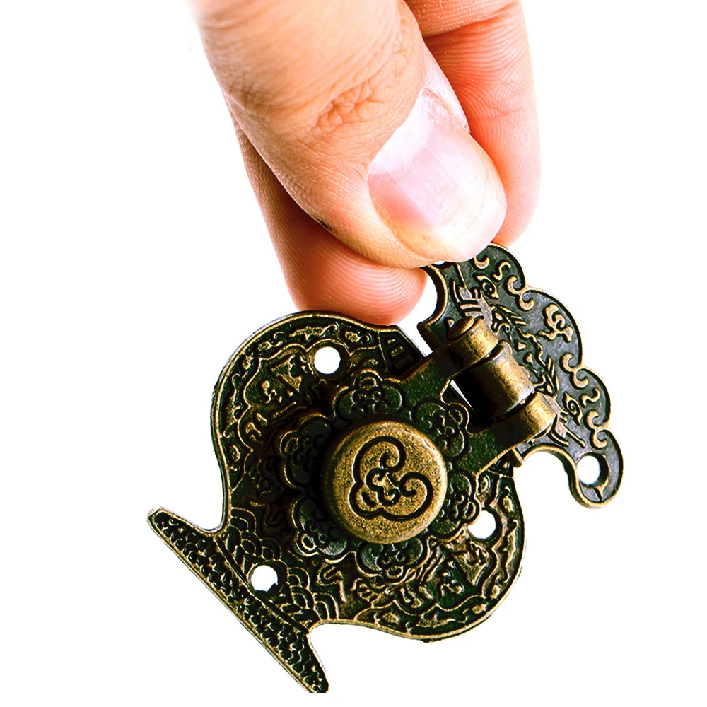 4 шт. замок Catch Винтаж Hasp металлический комплект античная бронза мини шкаф с