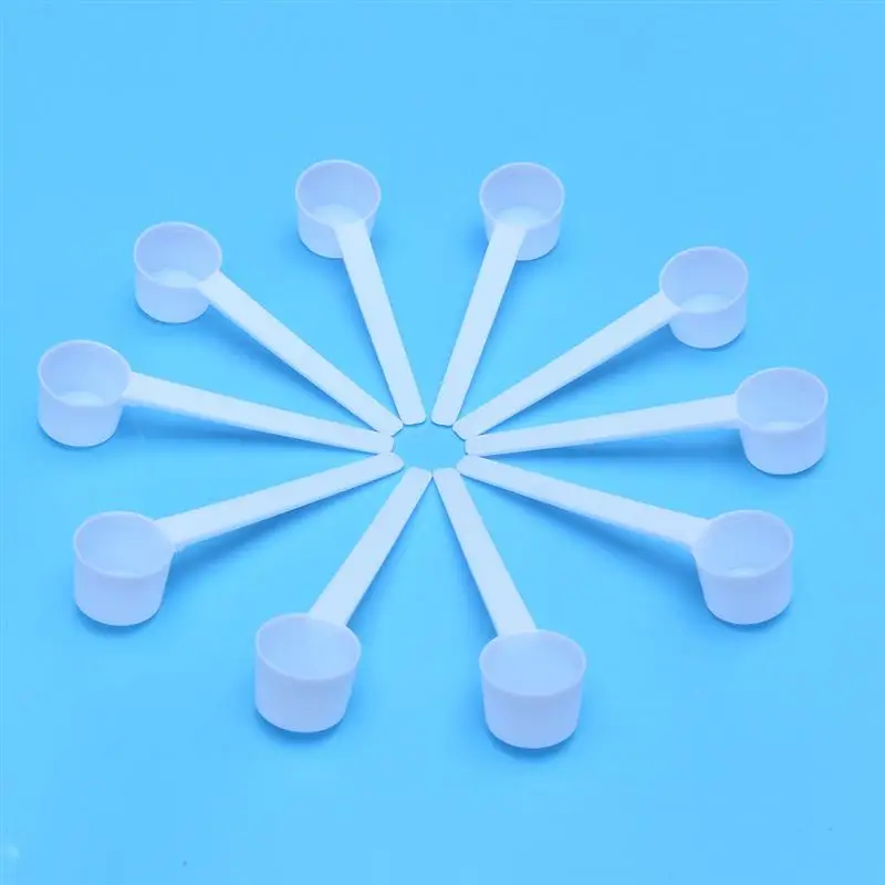 100pcs 5g plastic coffee measuring scoop for milk coffee seasoning refillable reusable