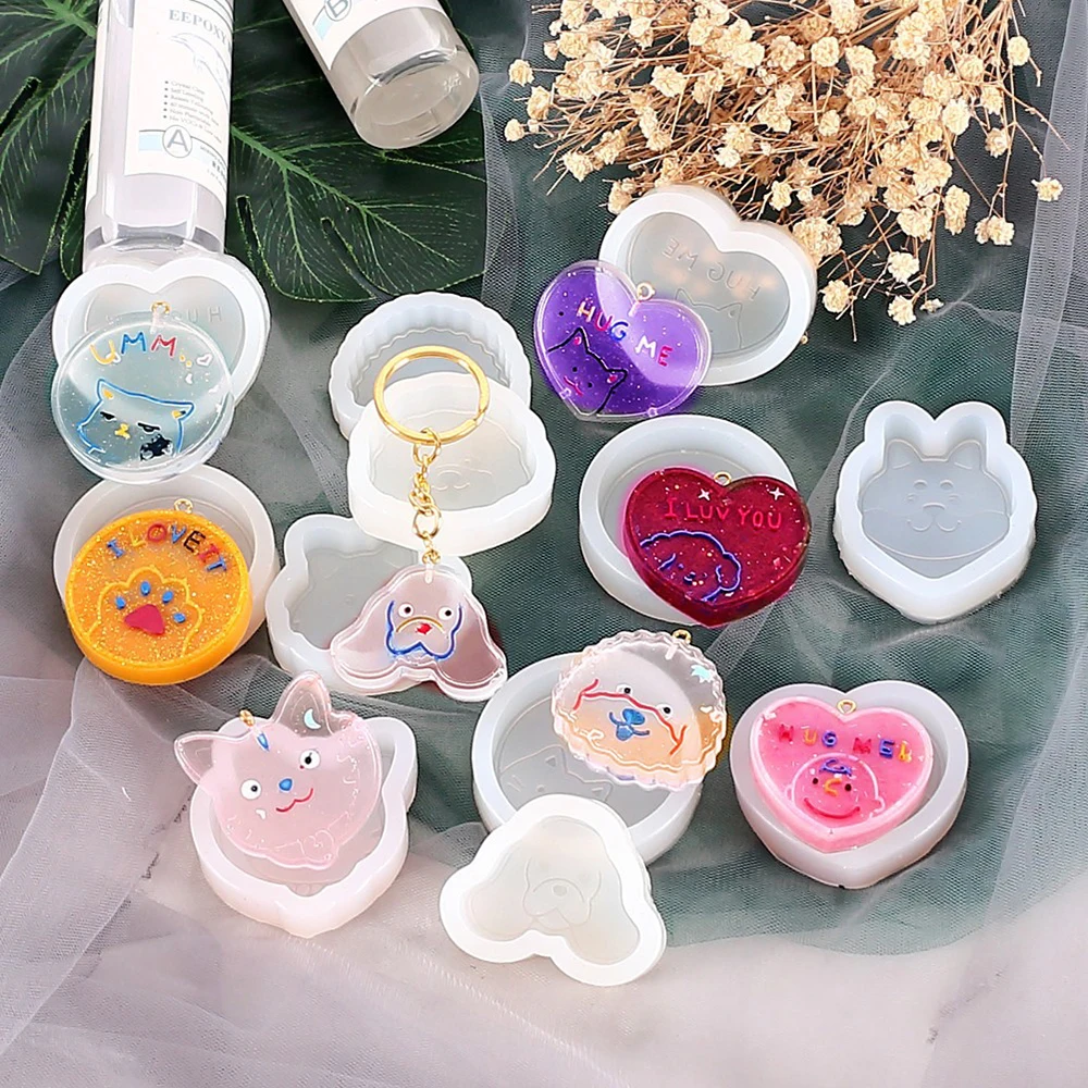 Cute Animal Silicone Casting Epoxy Molds For Diy Resin Pendant
