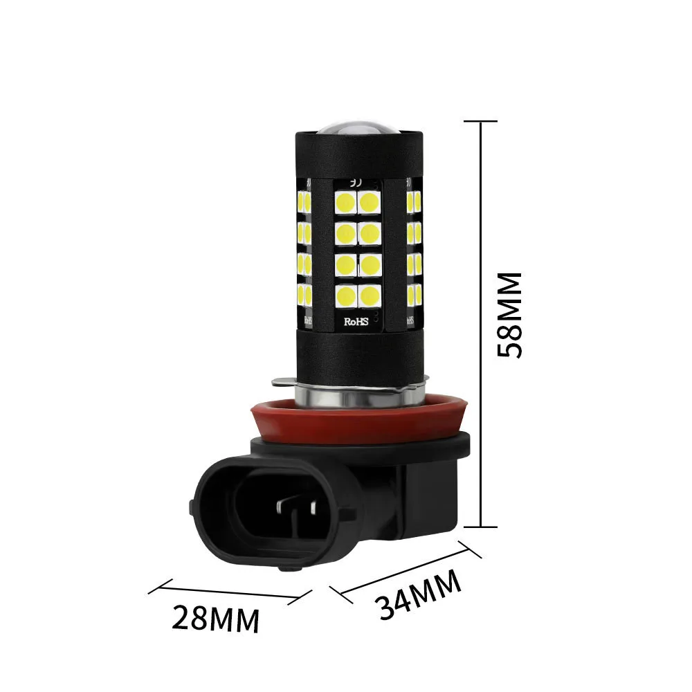 1 шт. H4 H7 H8 H11 H10 9005 9006 12 V-24 V светодиодная универсальная подсветка в машину проектор противотуманная фара дальнего света фары лампы сине-белые красный автомобиль свет