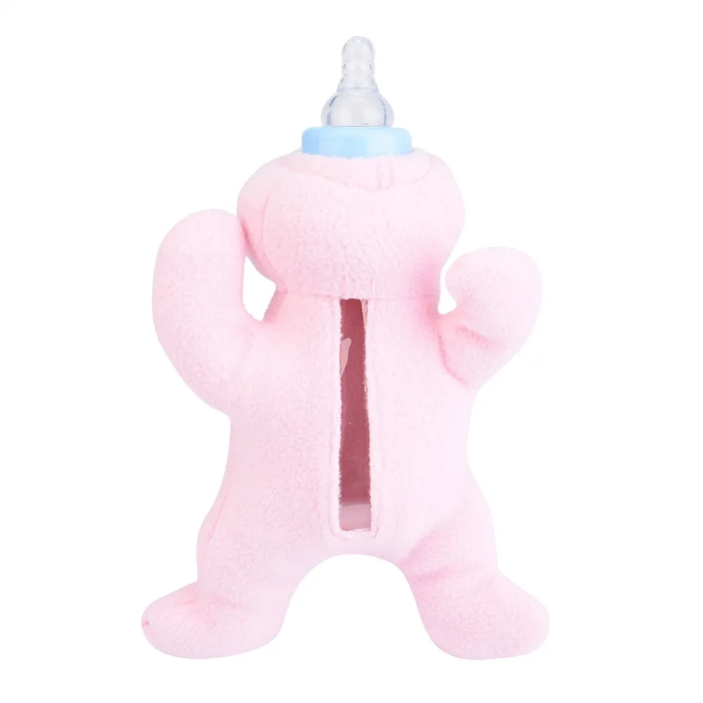 LOOZYKITBaby бутылочка для молока, плюшевый чехол, детский держатель молочной бутылки, мультяшное животное, мягкий плюшевый согревающий мешок, теплоизоляционная сумка