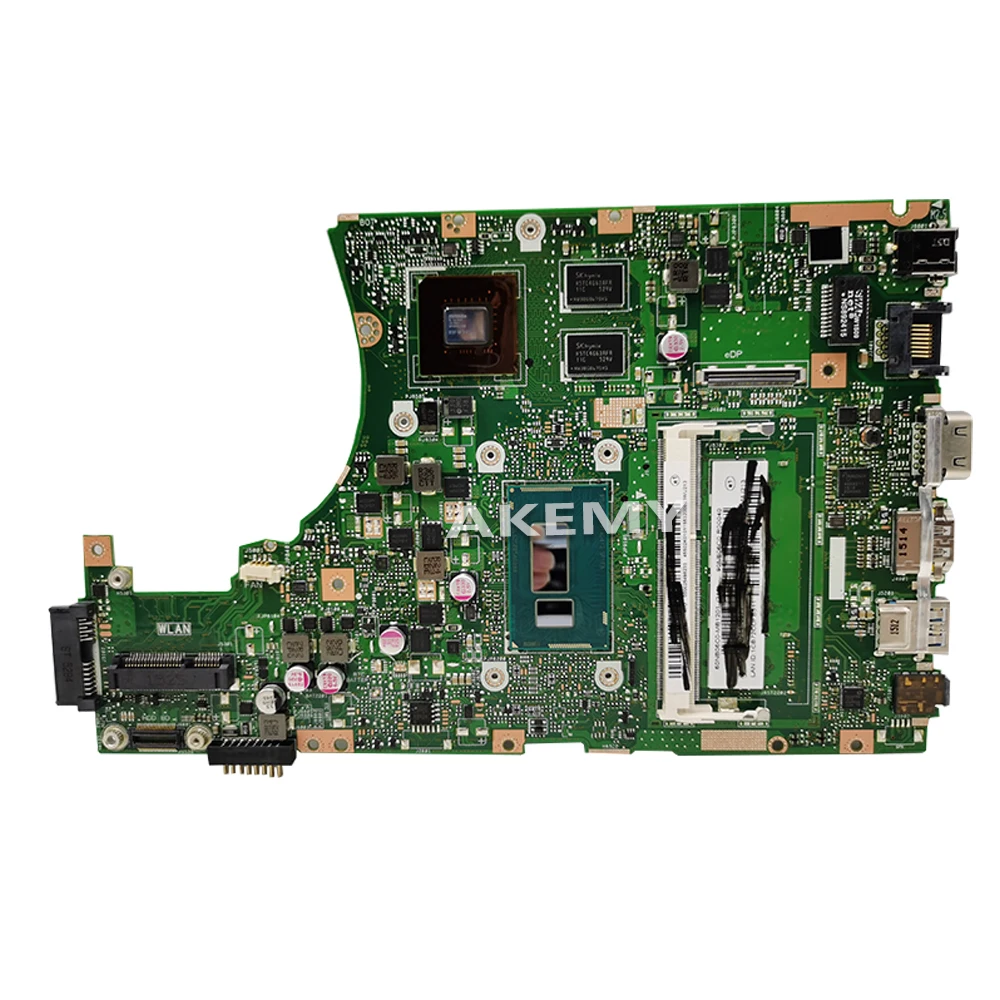 Akemy X455LD Motherboard i3-5010U For Asus X455L X455 Y483L W419L W409L Laptop motherboard X455LD Mainboard X455LD Motherboard