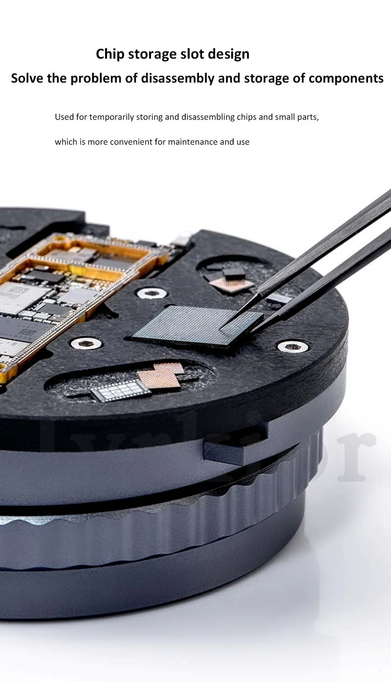 QianLi iPinch Universal PCB Turntable Holder Motherboard Maintenace Fixture For iPhone/Samsung Phone Logic Board Repair Tools 5 05