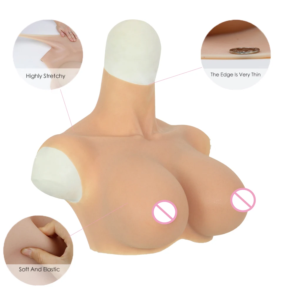 Shoulder Strap Style 1200g DD cup Fake Breasts Silicone False Chest  Prosthesis For Mastectomy Crossdresser Shemale Use - AliExpress