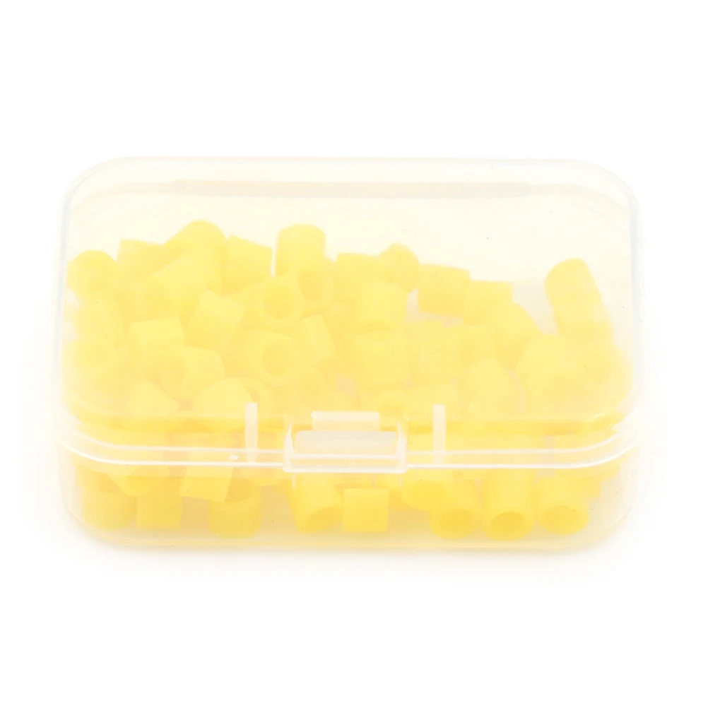 Yellow 100 шт./кор. код инструмента кольцо мульти-Цвет автоклавной Универсальный Стоматологическая Ортодонтическая щеточка силиконовый инструмент Цвет кодовых колец - Цвет: Yellow