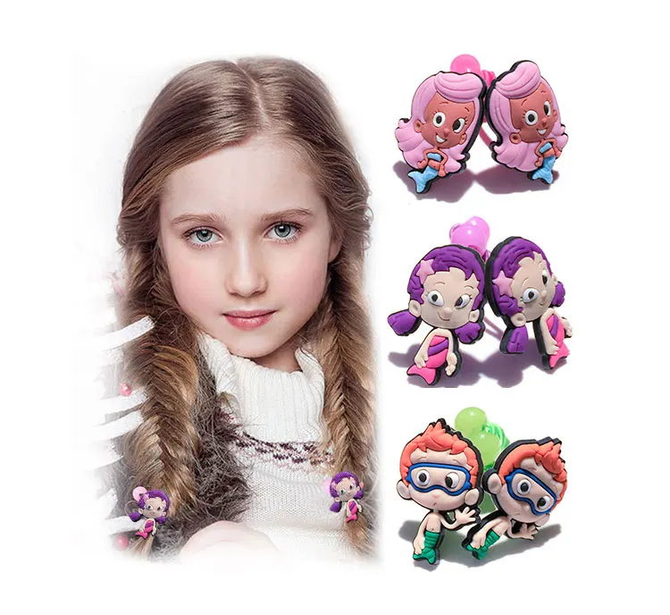 5 пар/лот Bubble Guppies Детская повязка на голову аксессуары резинки для волос резиновые ободки мягкие украшения на голову Детские эластичные заколки для волос