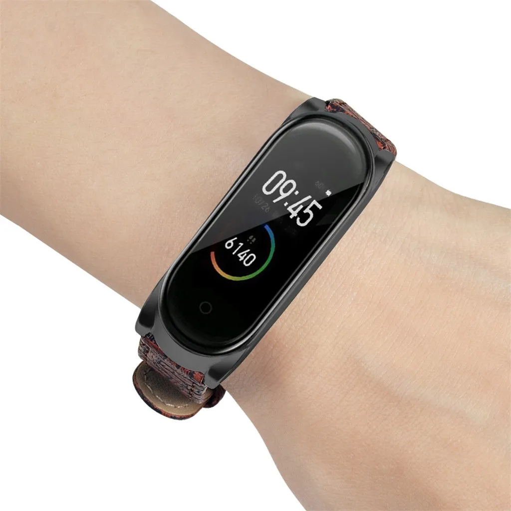 Роскошный ремешок из натуральной кожи Для Fitbit Alta/Alta HR трекер наручный браслет ремешок для часов черный ремень для часов высокого качества