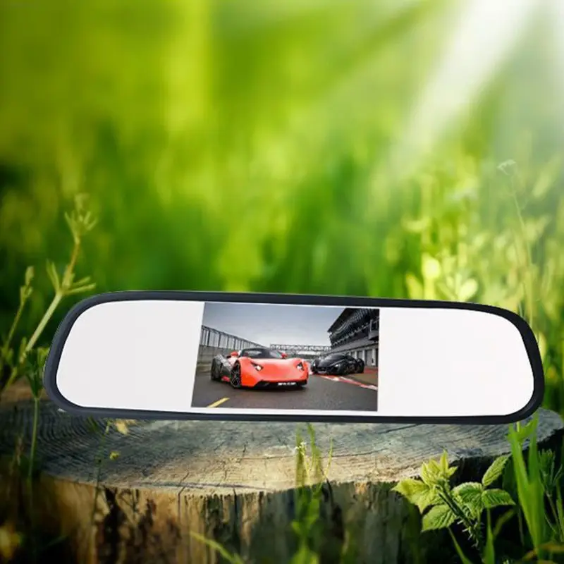 4," Автомобильный TFT ЖК-монитор зеркало+ HD lcd Обратный двухсторонний вход реверсивное изображение заднего вида камера заднего вида комплект автомобильные аксессуары