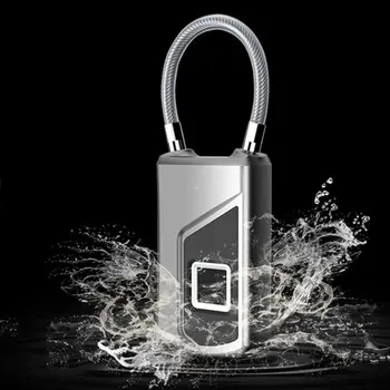 

Smart Waterproof Wireless Fingerprint Lock Suitcase Anti-Theft Long Standby Electronic Padlock USB Charging APP Control
