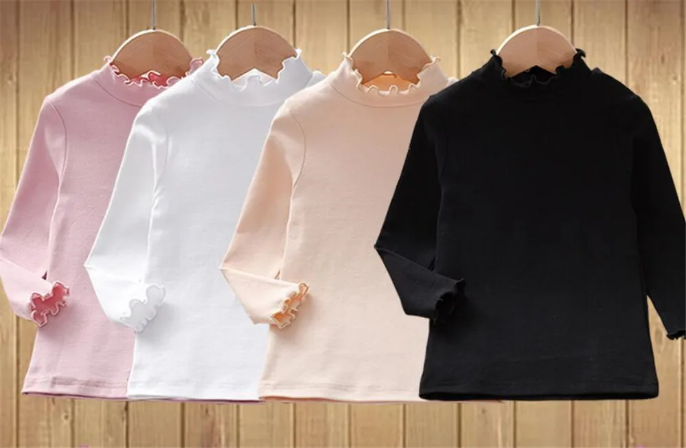 Spring Autumn White Lace Long Sleeve Big Girls Tops School Girl Blouse Shirt for Kids Baby Toddler Teen Children Clothes