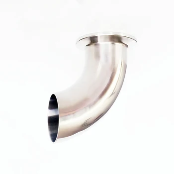 

3-1/2" 89mm OD 304 Stainless Steel Sanitary Ferrule 90 Degree Elbow Pipe Fitting For Home Brew Homebrew Fit 3.5" Tri Clamp