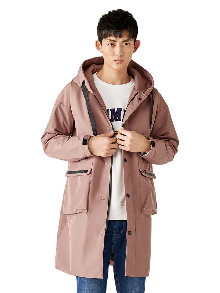 Куртка SEMIR Мужская зимняя с капюшоном хлопковая теплая ветровка в Корейском