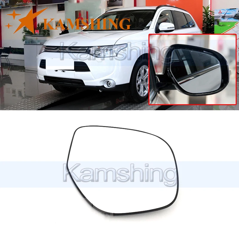 Внешнее зеркало заднего вида Kamshing для Mitsubishi Outlander ASX 2014 2015 2016 2017 стеклянное |