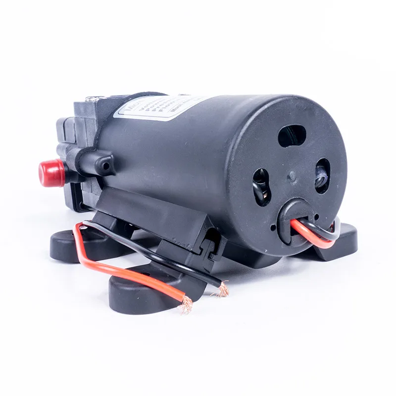 Мини DC 12V 80W 5.5L/min 0.9Mpa черный микро Электрический водяной насос высокого давления самовсасывающий мембранный Водяной насос для домашнего сада