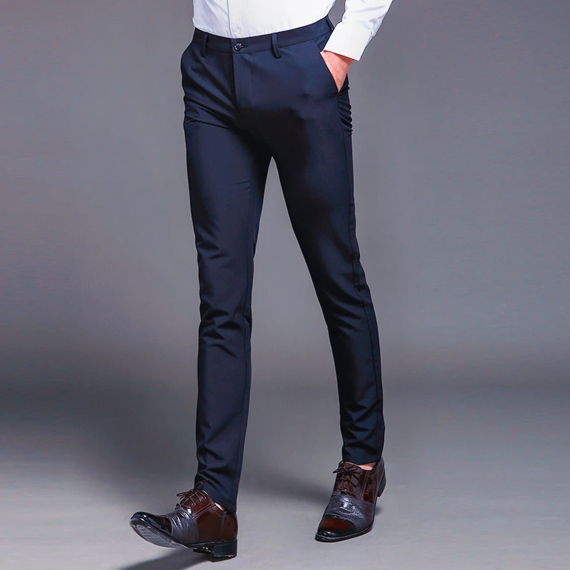 New Fashion High Quality Cotton Men Suit Pants Straight Spring Autumn Long Male Classic Business Casual Trousers Full Length New Fashion High Quality Cotton Men Suit Pants Straight Spring Autumn Long Male Classic Business Casual Trousers Full Length