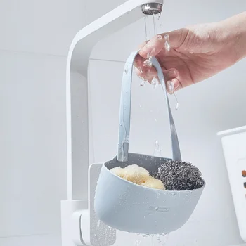 

Holder Rack Drain Bas Household Soap Sponge Hanging Sink Caddy with Detachable Handle Kitchen Storage Organizerket Access