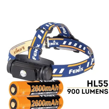 

Fenix HL55 Headlamp Lantern Cree XM -L2 U2 LED Light 900Lumens Outdoor Rescue Search lantern with 2 x ARB-L18-2600 battery