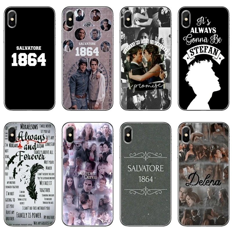Аксессуары чехол для телефона TVD Дневники вампира iPhone 12 11 Pro Max Mini XS XR X 8 7 Plus 6 6S 5 5S SE