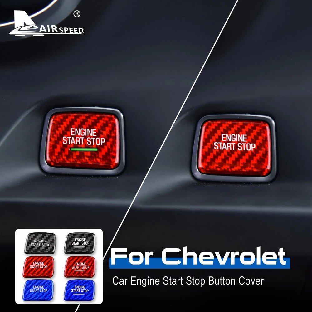 Carbon Fiber Ignition Engine Switch Button Start Stop Sticker For ...