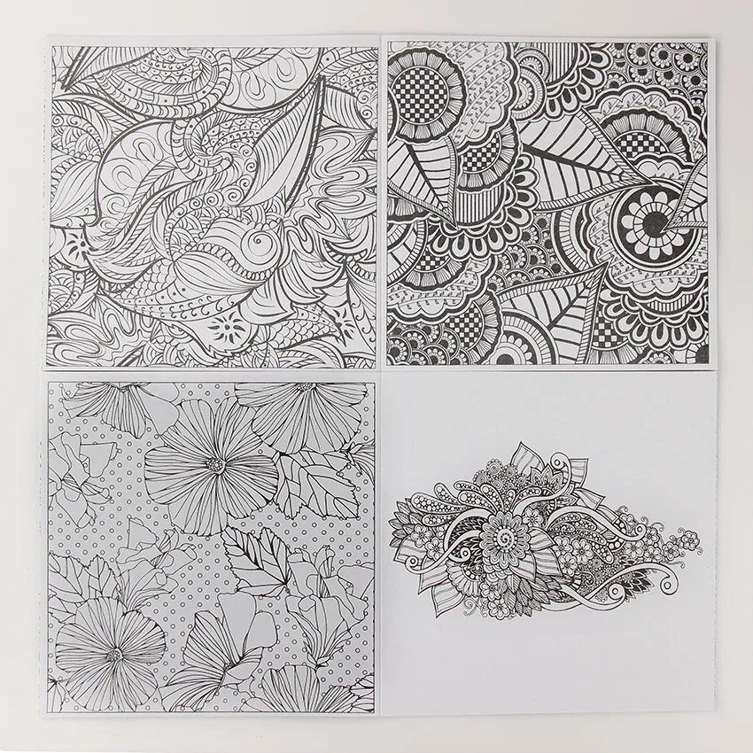 1PC 24 Pages Mandalas Flower DIY Coloring Book For Children Adult Relieve Stress Kill Time Graffiti Painting Drawing Art Books 1PC 24 Pages Mandalas Flower DIY Coloring Book For Children Adult Relieve Stress Kill Time Graffiti Painting Drawing Art Books