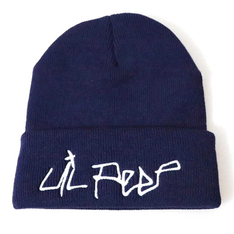 Lil Peep Beanie с вышивкой Love lil. peep Мужская и женская вязаная шапка вязанные шапочки Skullies теплая зимняя унисекс Лыжная хип-хоп шапка