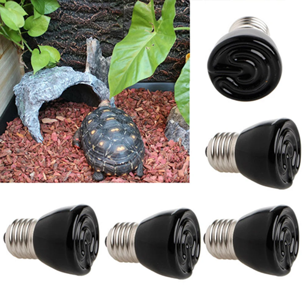 Far IR Mini Type Pet Breeding Emitter Lamp 25/50/75/100W Ceramic Light Heat Bulb