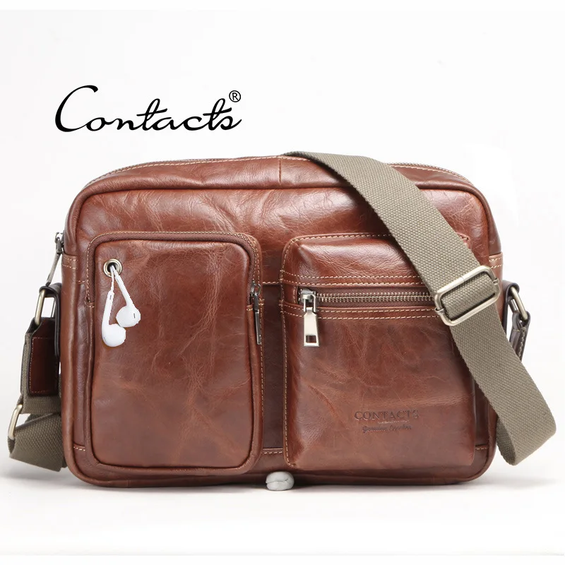 

Black Angel Factory Direct Selling Genuine Leather MEN'S Messenger Bag Full-grain Leather Casual Shoulder Bag Cross Border a Gen