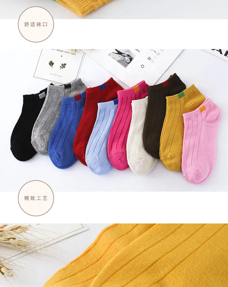 Женские носки-лодочкой; женские носки для студентов; Детские невидимые носки с низкой полоской; шорты