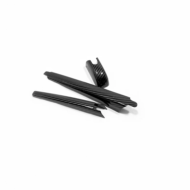 Buy ABS Chrome/Carbon fibre For Toyota Highlander Kluger 2014-2019 Car Rear Window Wiper Arm Blade Cover Trim accessories Styling