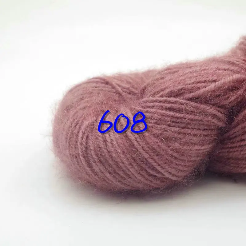 2 balls* 150g squirrel woolen Fil-Lumiere thick yarn cap hat mohair wool coat thread knitting needle yarn scarf line soft ZL49 - Цвет: 608