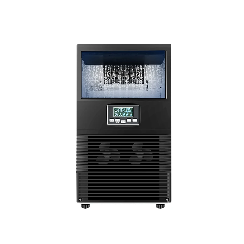 HICON 상업용 아이스 머신, 밀크 티 샵 바, 자동 큐브 아이스 메이커, 아이스 큐브 머신, 40kg