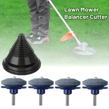 

4 Pcs Lawn Mower Sharpener Blade 1*Blade Balancing Cone Set For Garden Tools Grass Trimmer Accessories