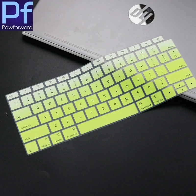 Силиконовый чехол для клавиатуры MacBook Air 13 дюймов релиз A1932 Touch ID водонепроницаемый пыленепроницаемый защитный чехол