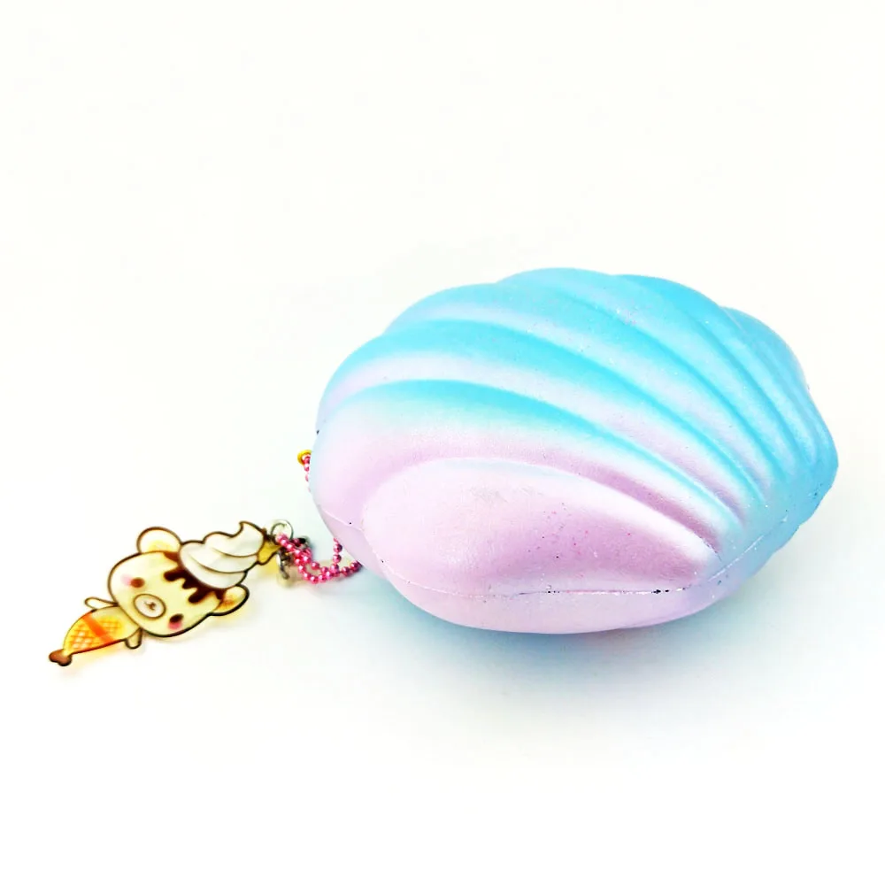 Creamiicandy мягкий Радужный пляжный ракушка хлеб squishies медленно поднимающийся мягкий хлеб сладкий ароматизированный подарки игрушки снятие стресса