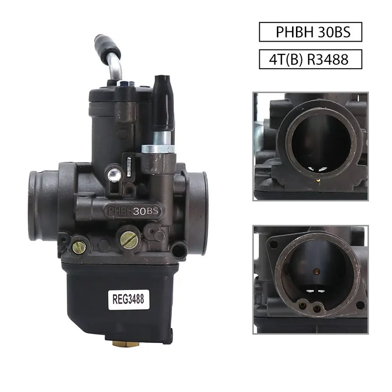Usual DellOrto PHBH 30mm BS R3488 Motorcycle Carburetor 125-300cc 2T/4T For Yamaha Aprilia Moto Dirt Bike Off Road - - Racext 36