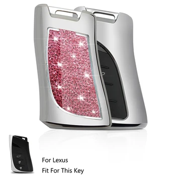 

Remote Car Key Case Cover Set Fit For Lexus 2018 2019 IS ES GS LS500h NX RX LX LC RC Smart Car-styLing 3Buttons Car Accessories