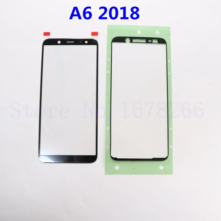Передняя внешняя стеклянная линза, запасные части для Smasung Galaxy A6 A6 Plus A600 A605 A600F A605F A6+ ЖК-экран для ремонта - Цвет: A6 2018