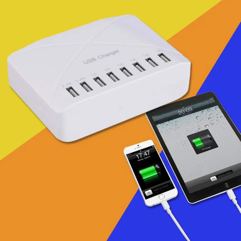 US Plug 8 USB настенное зарядное устройство адаптер питания подставка для телефона планшета изысканно разработанный прочный великолепный