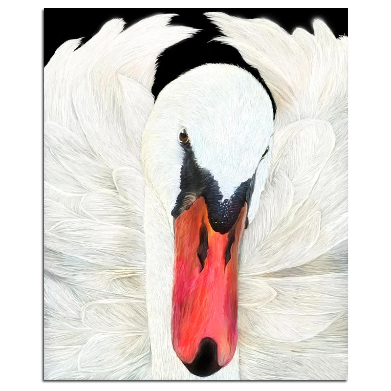 

"The Swan" 5D DIY Diamond Painting Swan Full Square Diamond Embroidery Animal Picture Of Rhinestones Mosaic Painting Wall Decor