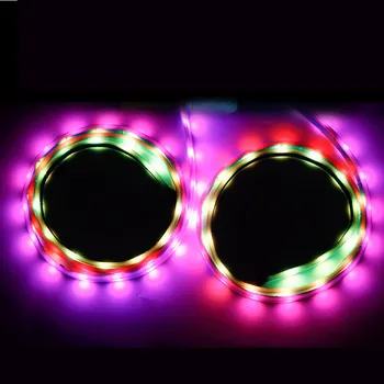 

RGB Car Flexible LED Strip New Reomte control Decorative Atmosphere Lamp Car Side door atmosphere light Auto Neon Light Kit