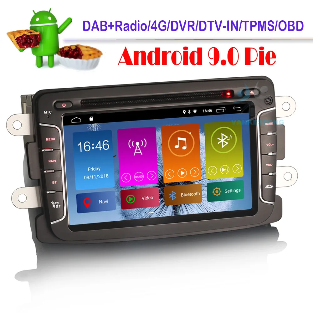 7 \DAB + Android 9,0 автомобильный DVD плеер Sat Nav автомобильное радио GPS CarPlay DSP для Renault Dacia Duster Sandero Dokker Lodgy 7 \DAB + Android 9,0 автомобильный DVD плеер Sat Nav автомобильное радио GPS CarPlay DSP для Renault Dacia Duster Sandero Dokker Lodgy