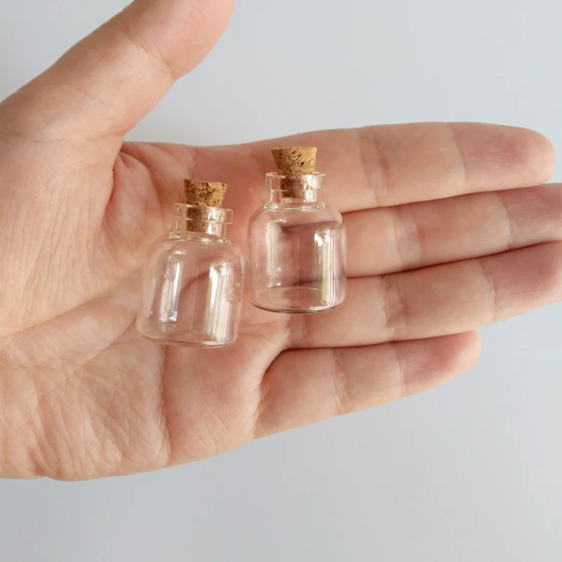 

4ml Glass-bottle Small Round Glass vials Home- Decor craft tiny glass jars with cork for flowers sand jars 100pcs/lot