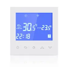 Термостат для водяного пола с сенсорным экраном Smart Wifi Программируемый Регулятор температуры с термостат с ЖК-дисплем