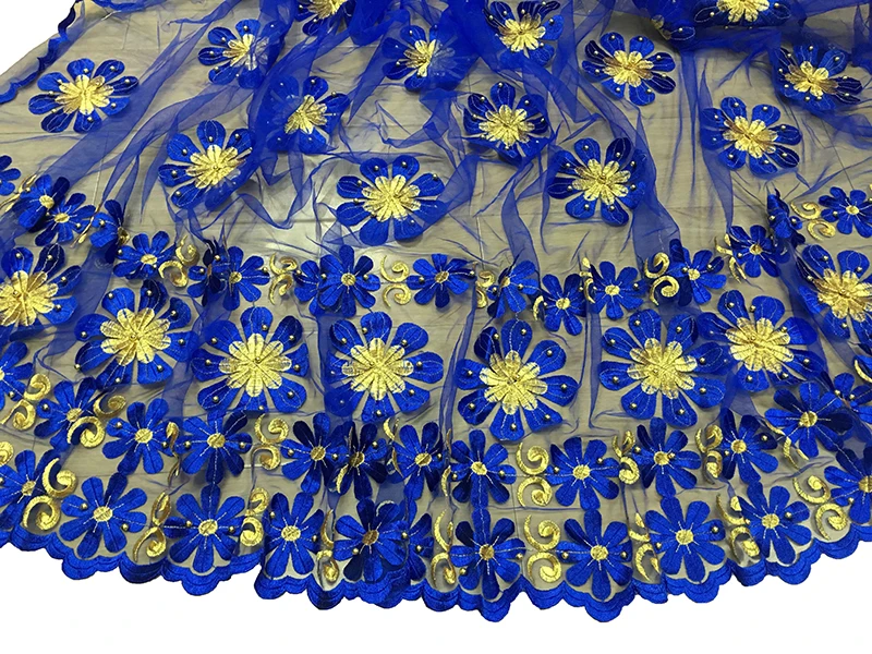 Новая африканская Женская шаль samll цветок дизайн вышивки большой шарф из тюли с бисером для создания своих прекрасных шалей BM622