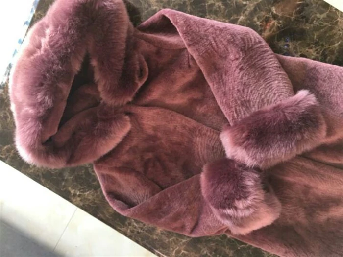 HANZANGL женские шубы из искусственного меха пальто зима длинный 9/10 рукав лисий мех куртка с капюшоном теплое длинное пальто 5 цветов S-3XL