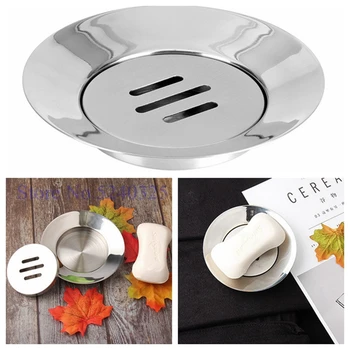 

Flying Saucer Soap Dish Stainless Steel Soap Holder for Bathroom and Shower Double Layer Draining Soap Box
