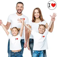 Надписи Sweet Love Heart печати для Одинаковая одежда для семьи детская одежда для девочек 4 вида цветов модная футболка для детей «mommy and me» для мам и дочек, боди