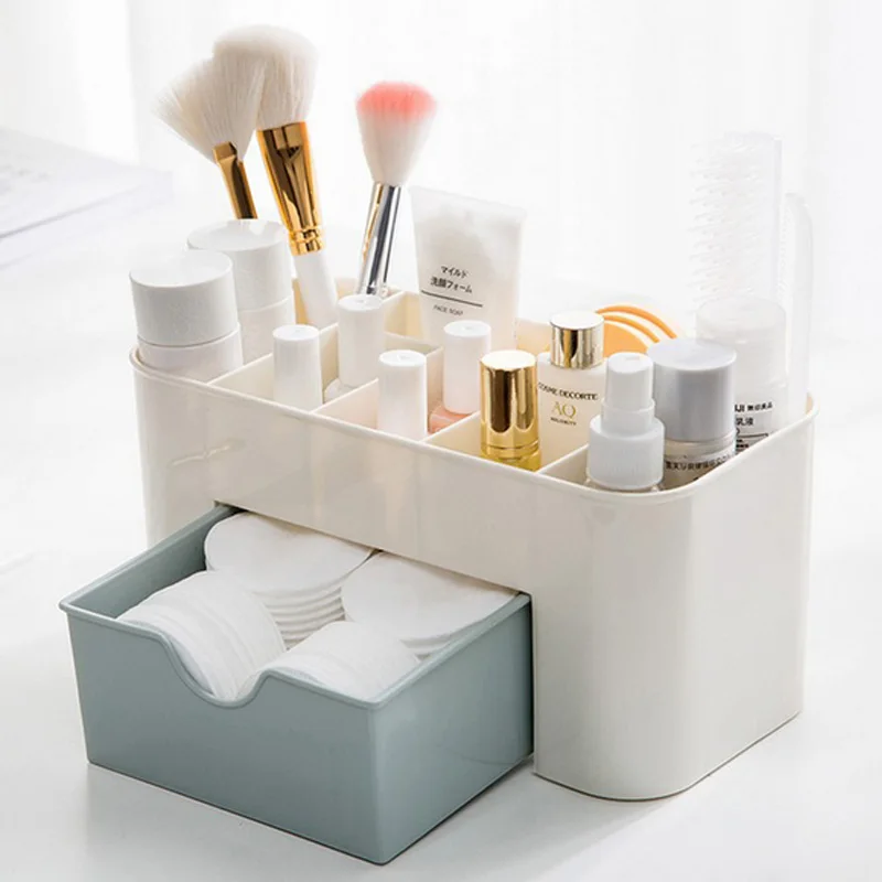 

Saving Space Desktop Comestics Plastic Drawers Type Box Makeup Organizer Shelf Organizador Escritorio Pink Cheap Price
